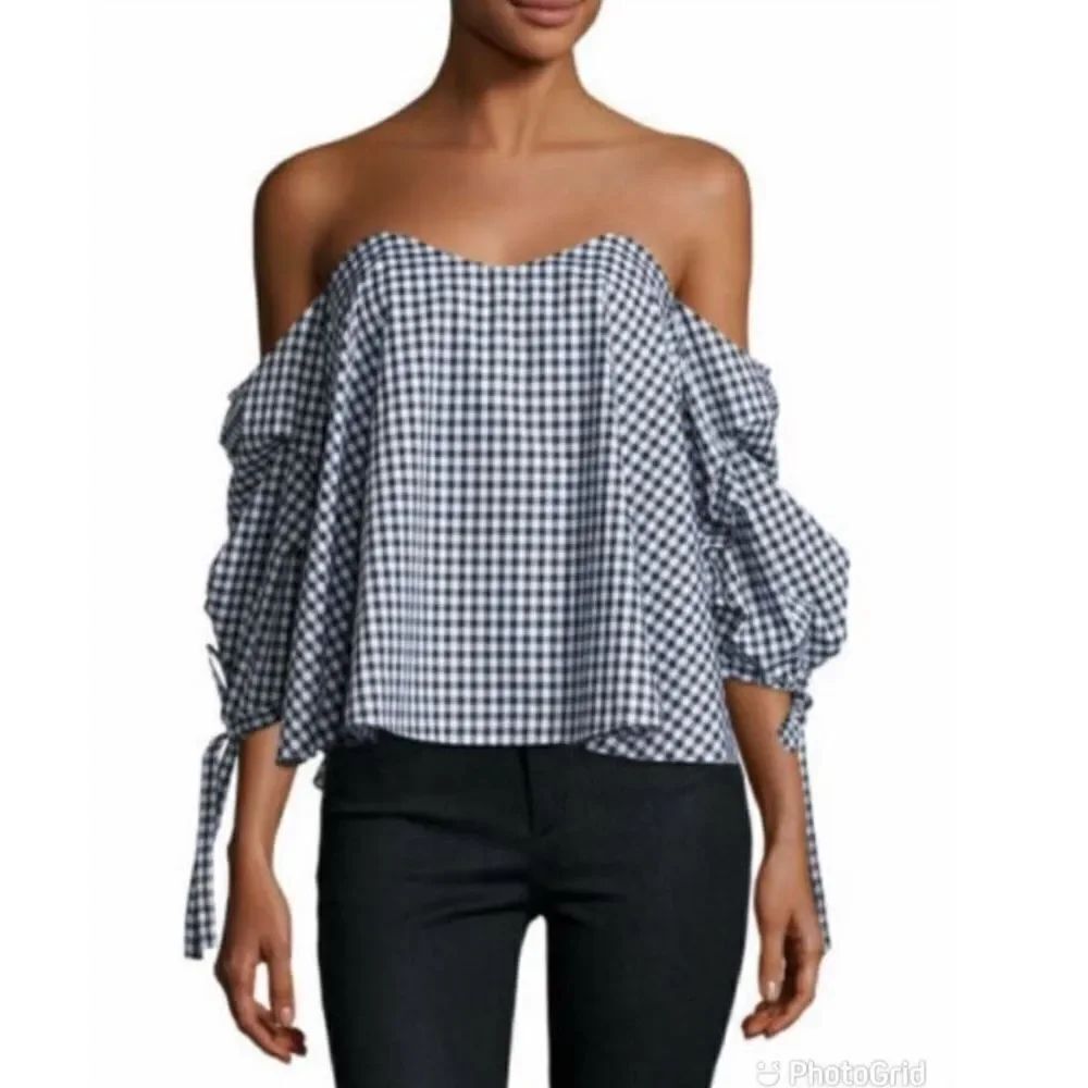 Caroline Constas Gabriella Off The Shoulder Top